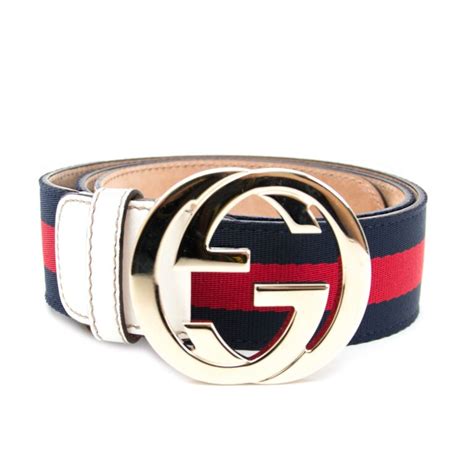 red and blue gucci belt